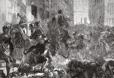 The Night of the Massacre of St. Bartholomew by English School